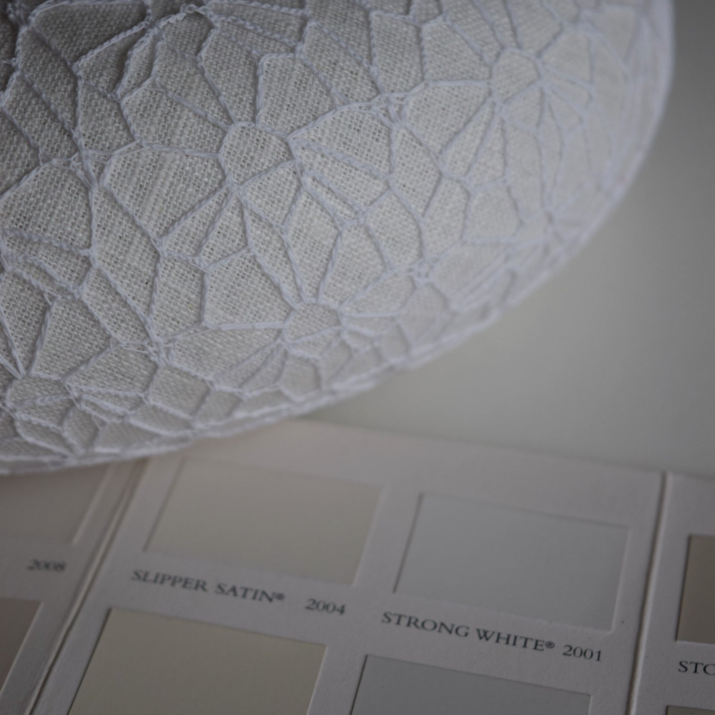 Milk White Linen and Irish Lace Headband