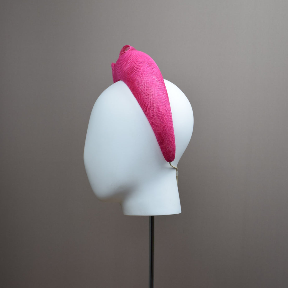 Cerise Pink Straw Wedding Guest Headband