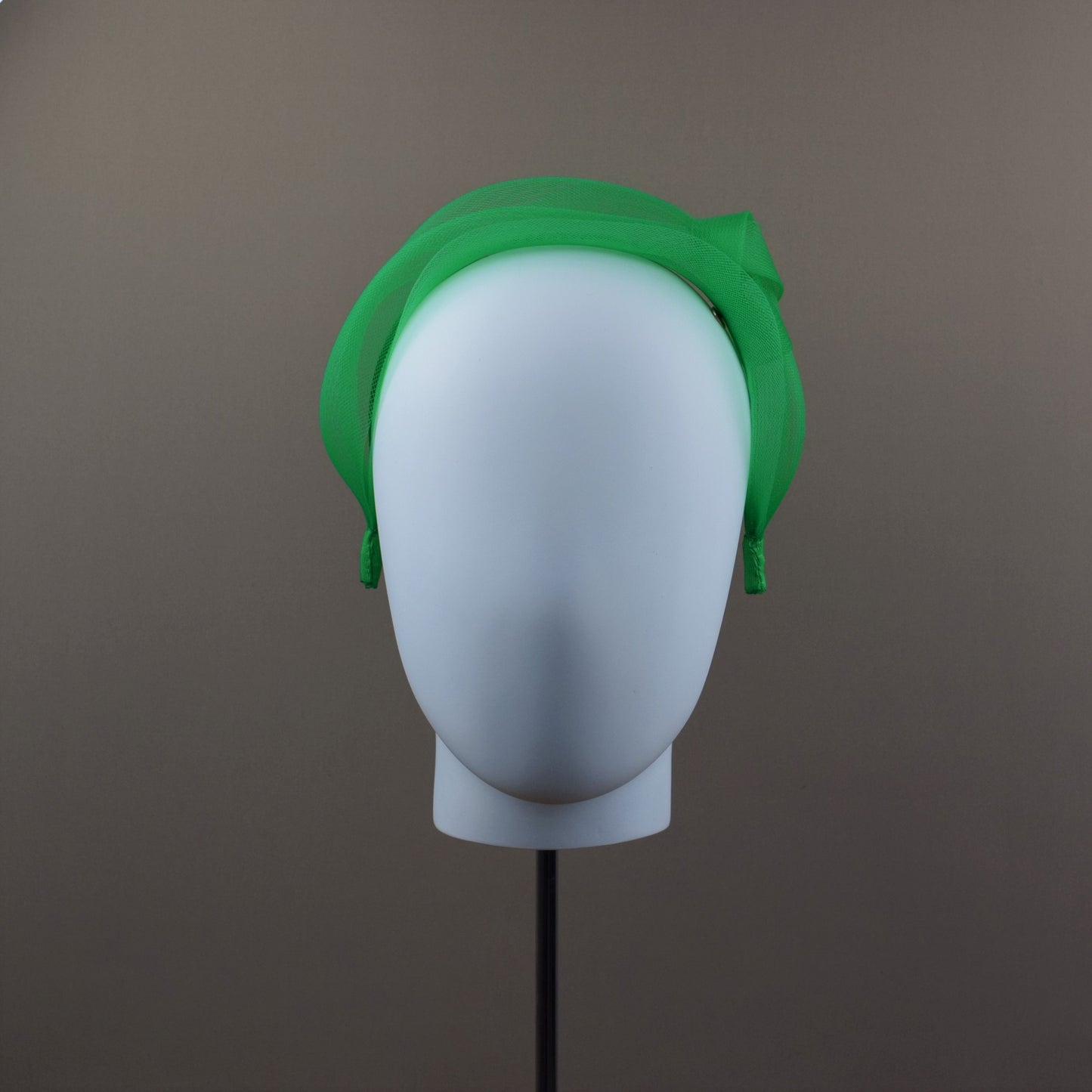 Emerald Green Mesh Wedding Guest Headband