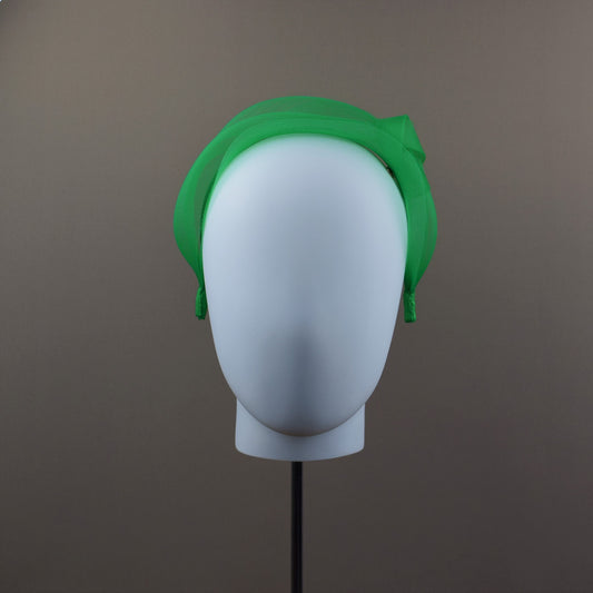 Emerald Green Mesh Wedding Guest Headband