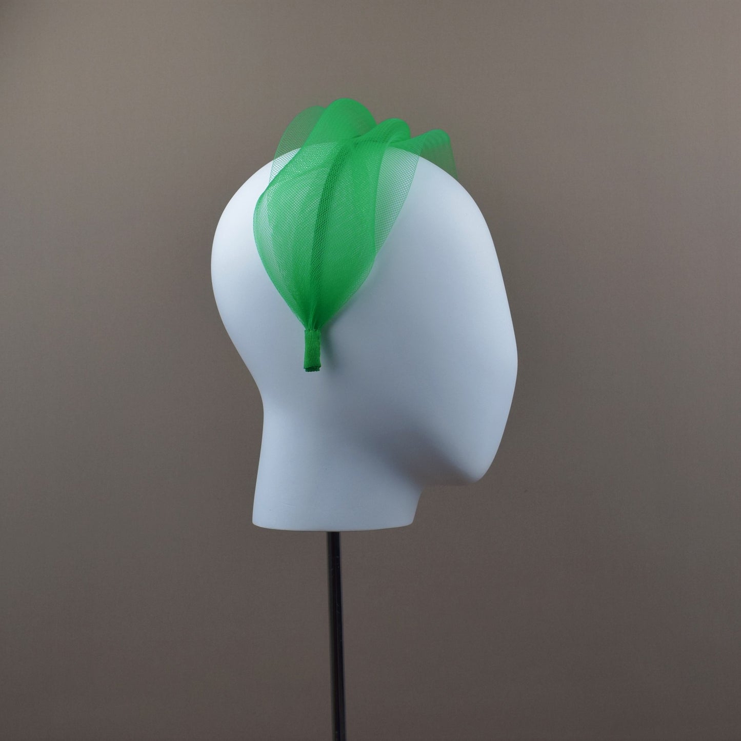 Emerald Green Mesh Wedding Guest Headband