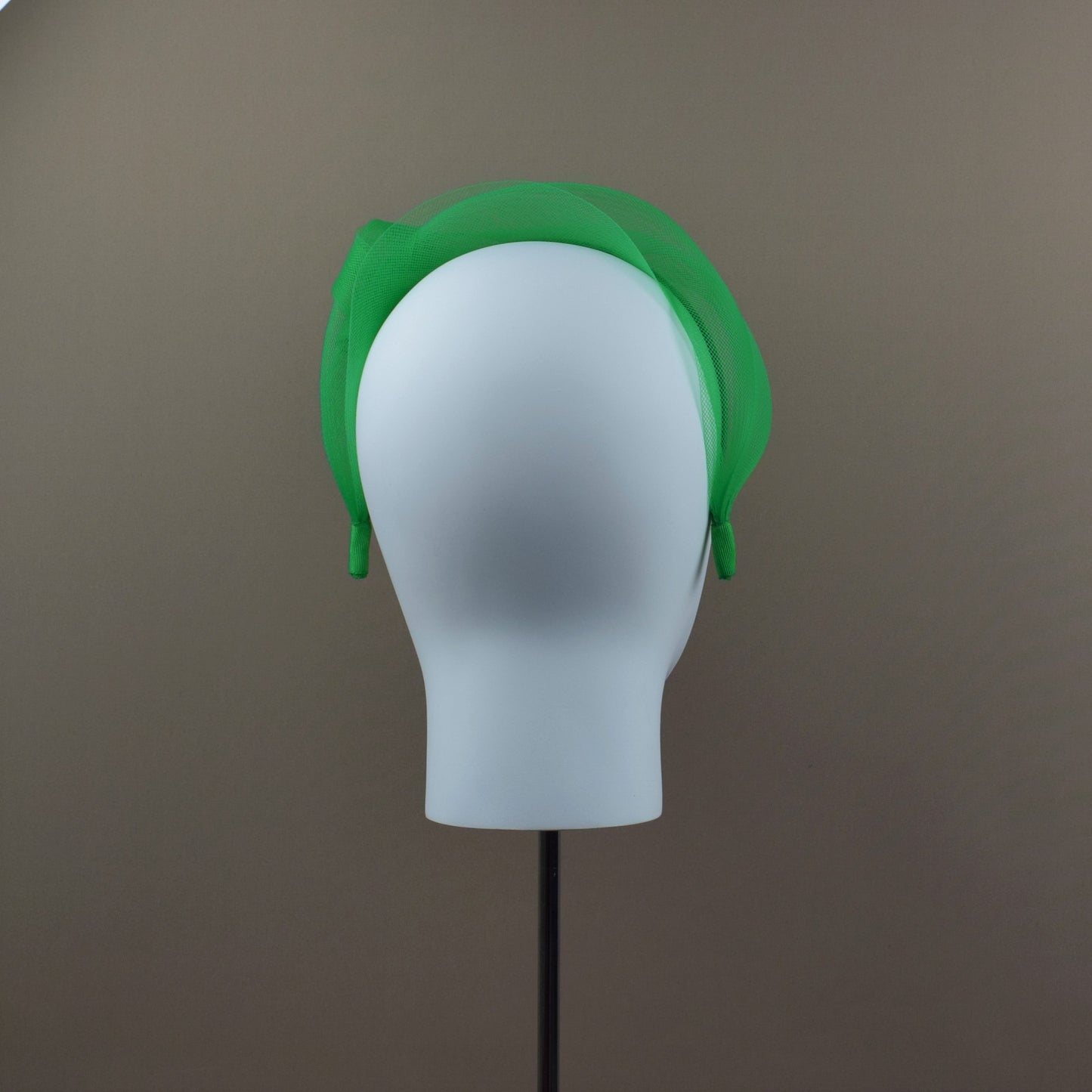 Emerald Green Mesh Wedding Guest Headband