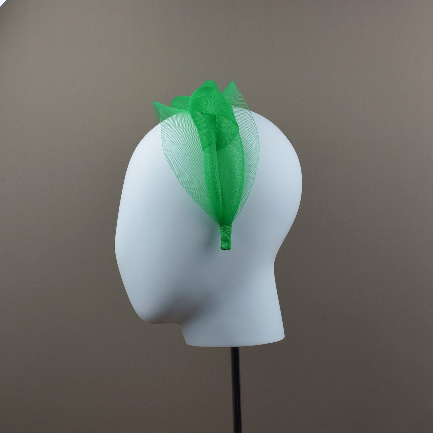 Emerald Green Mesh Wedding Guest Headband
