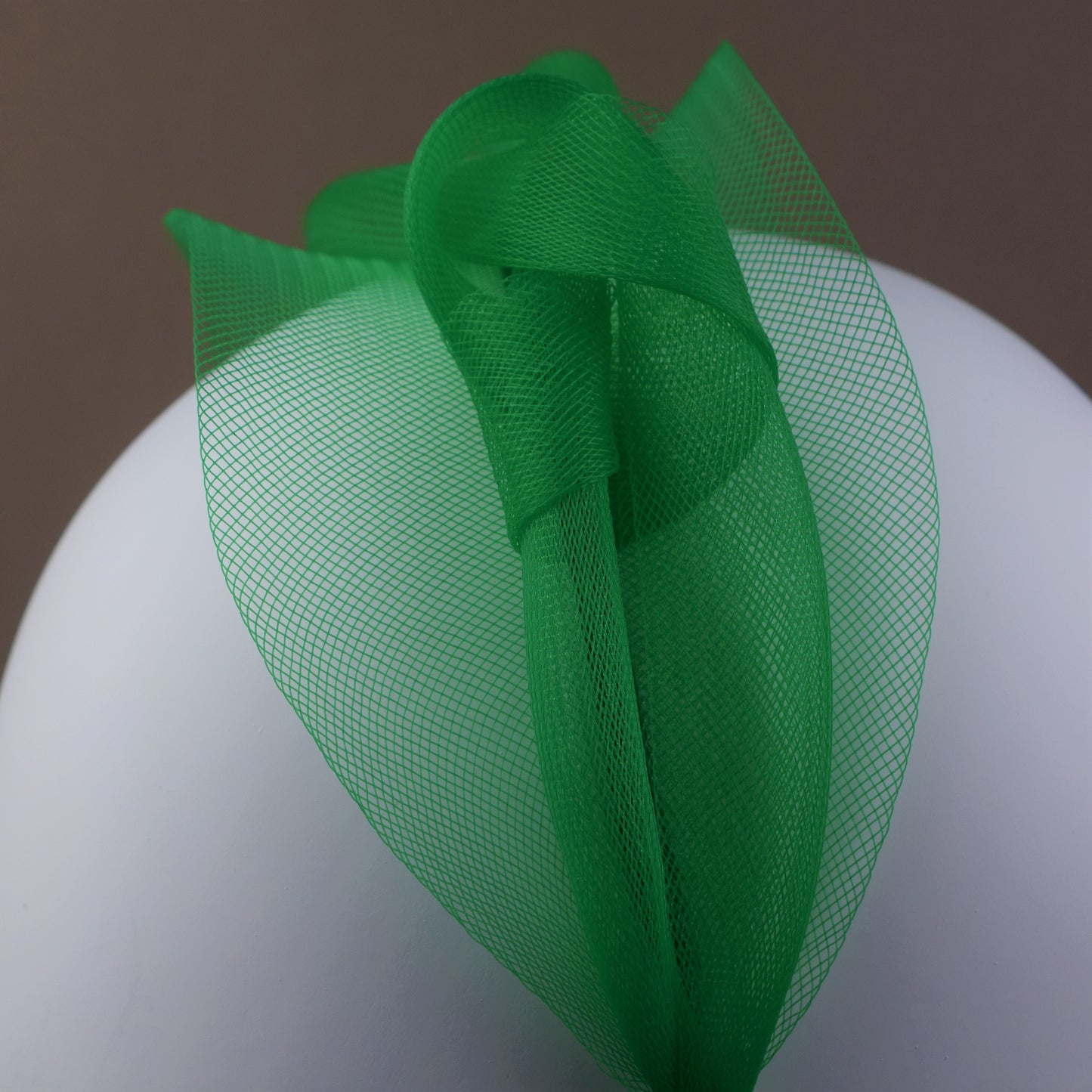 Emerald Green Mesh Wedding Guest Headband