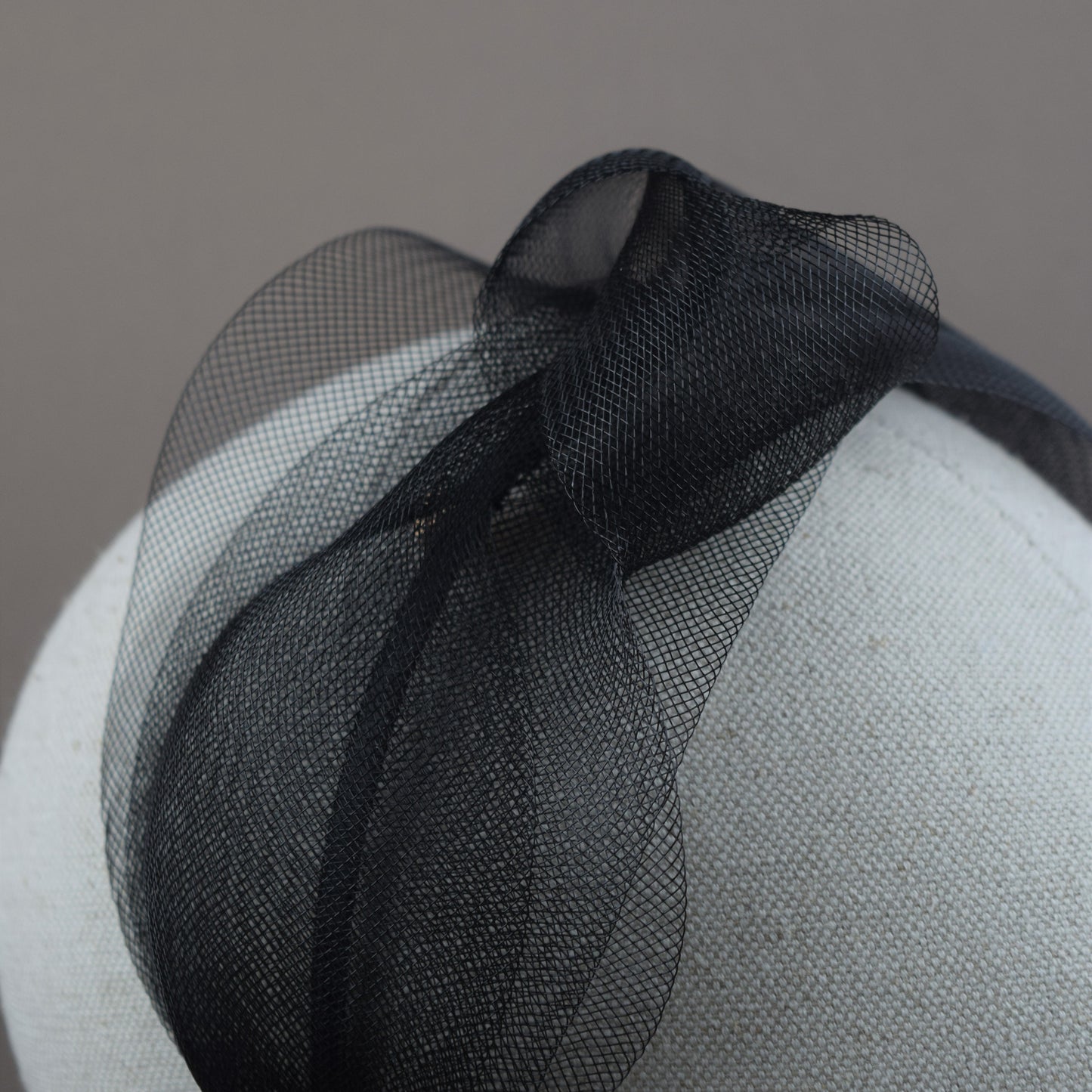 Navy Mesh Wedding Guest Headband