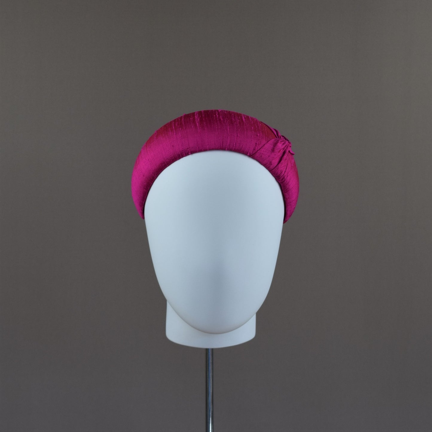 Raw Silk Hot Pink Headband