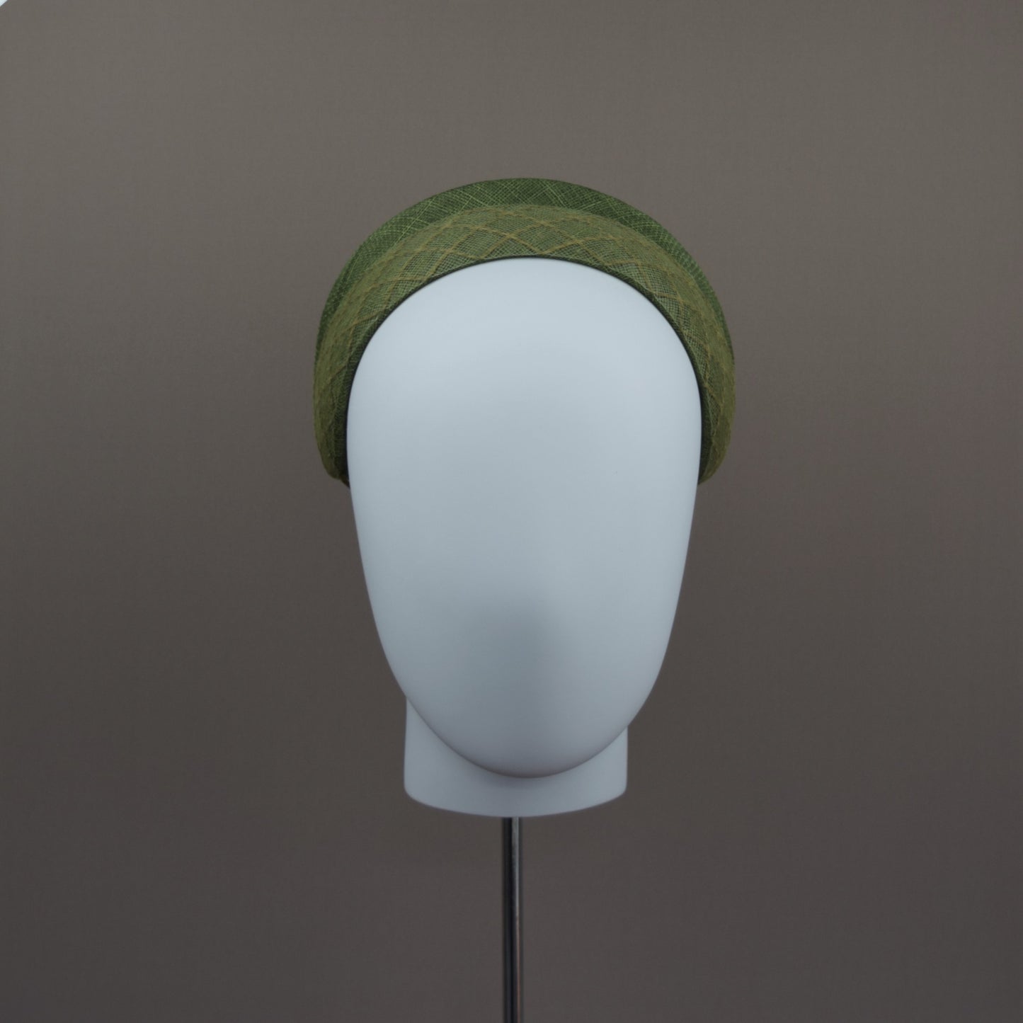 Olive Green Wedding Guest Headband with optional Veil