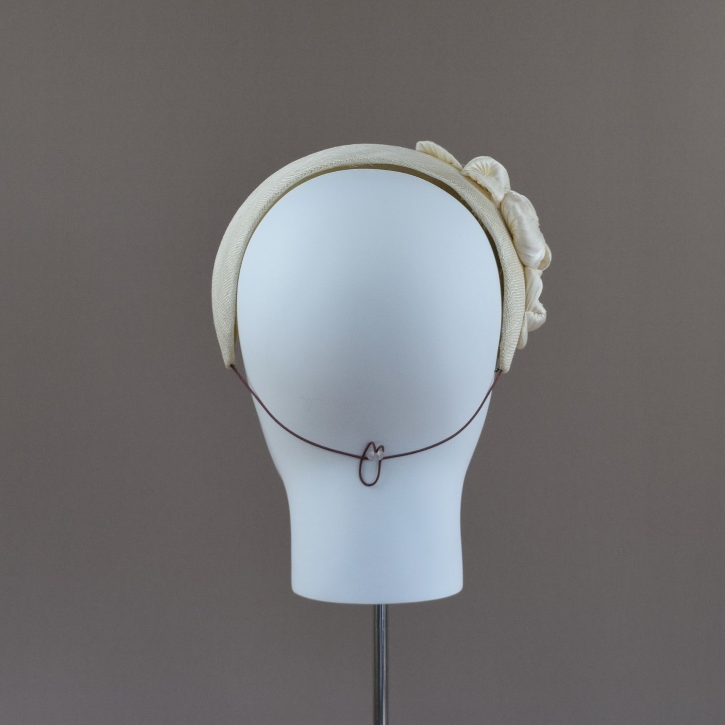 Rich Ivory Straw Bridal Headband