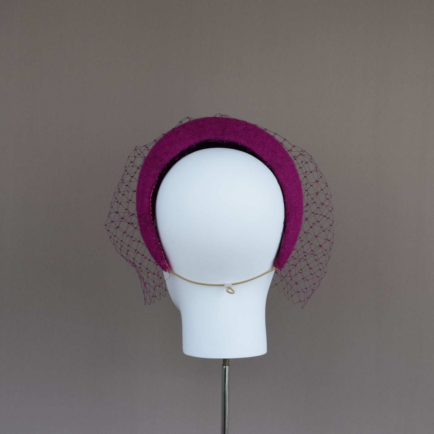 Magenta Harris Wool Wedding Guest Headband