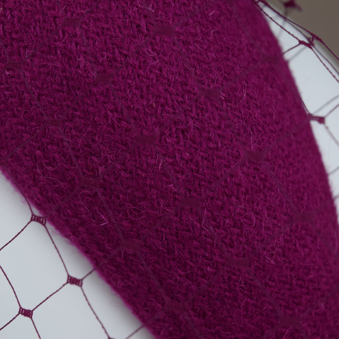 Magenta Harris Wool Wedding Guest Headband