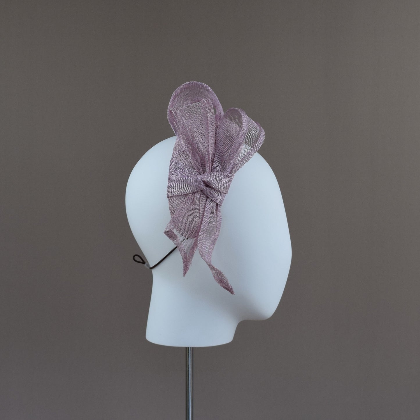 Mauve Straw Wedding Guest Headband