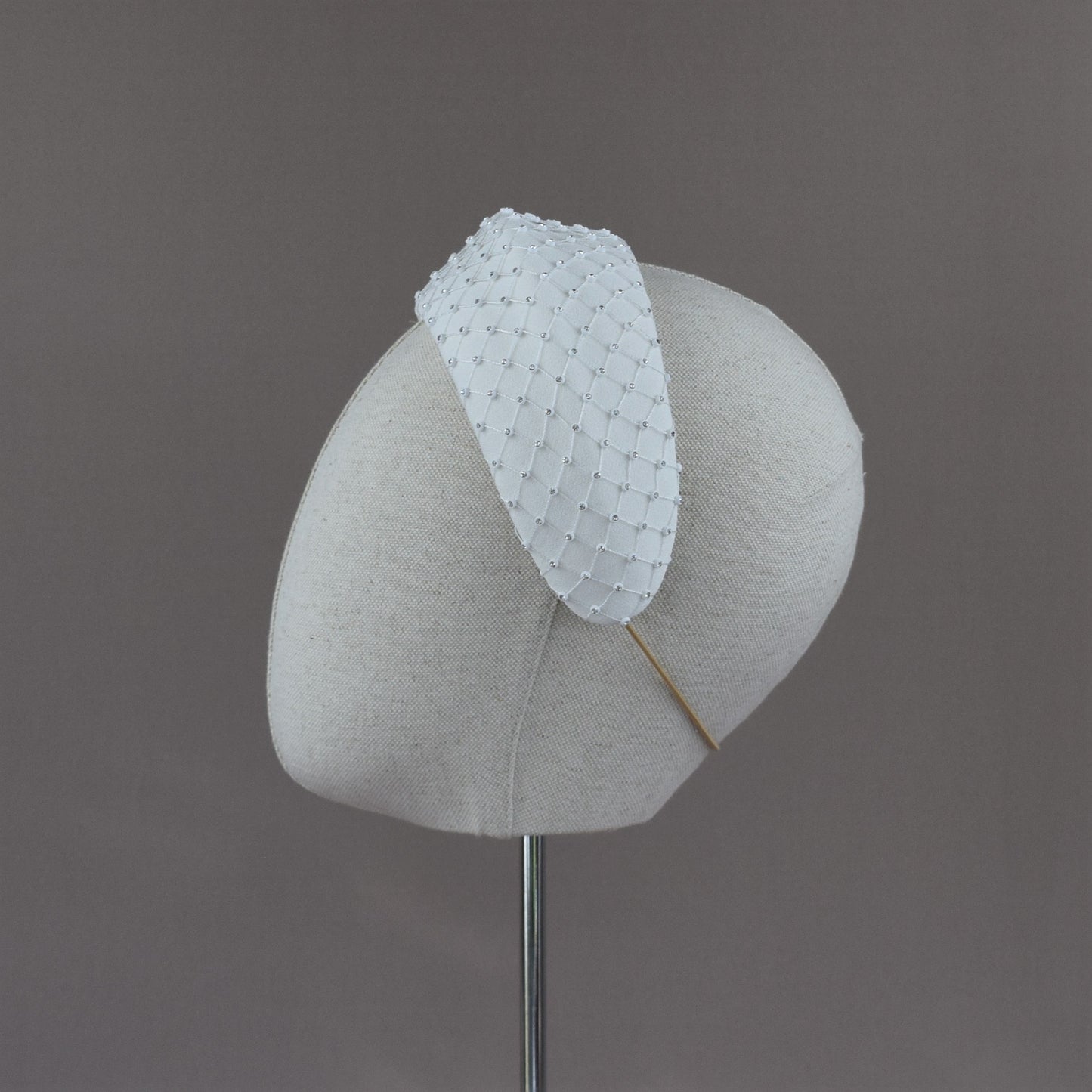 Ivory Crepe Diamonte Bridal Headband