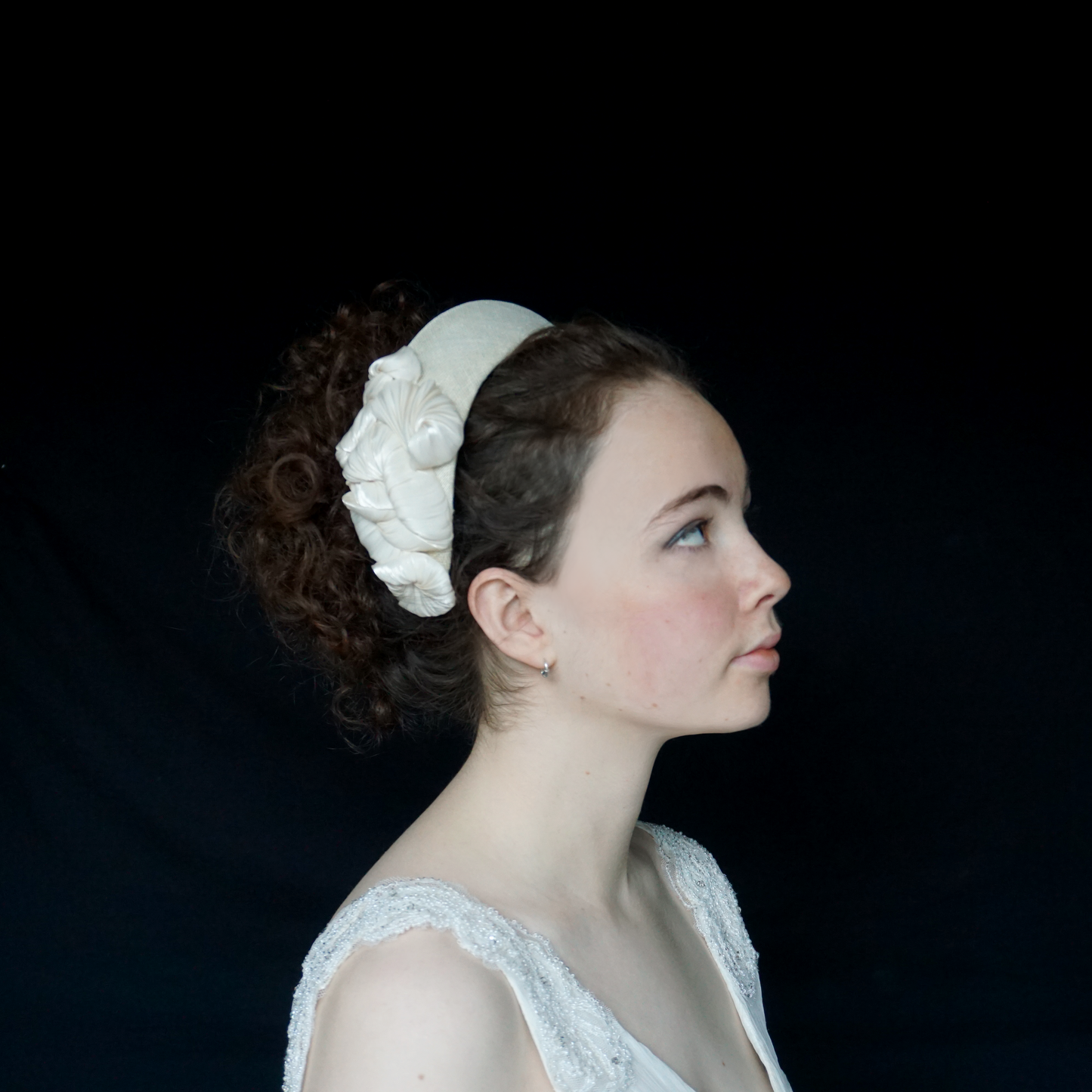 Rich Ivory Straw Bridal Headband