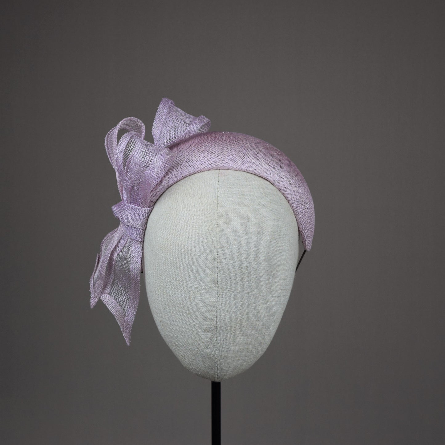 Mauve Straw Wedding Guest Headband