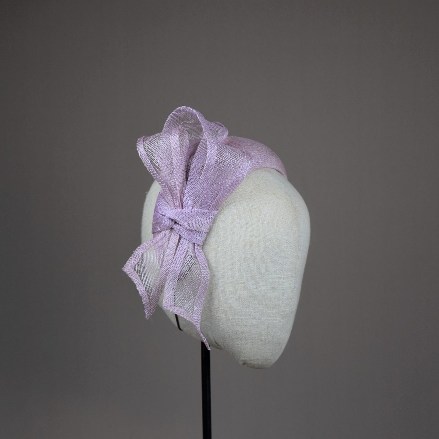 Mauve Straw Wedding Guest Headband