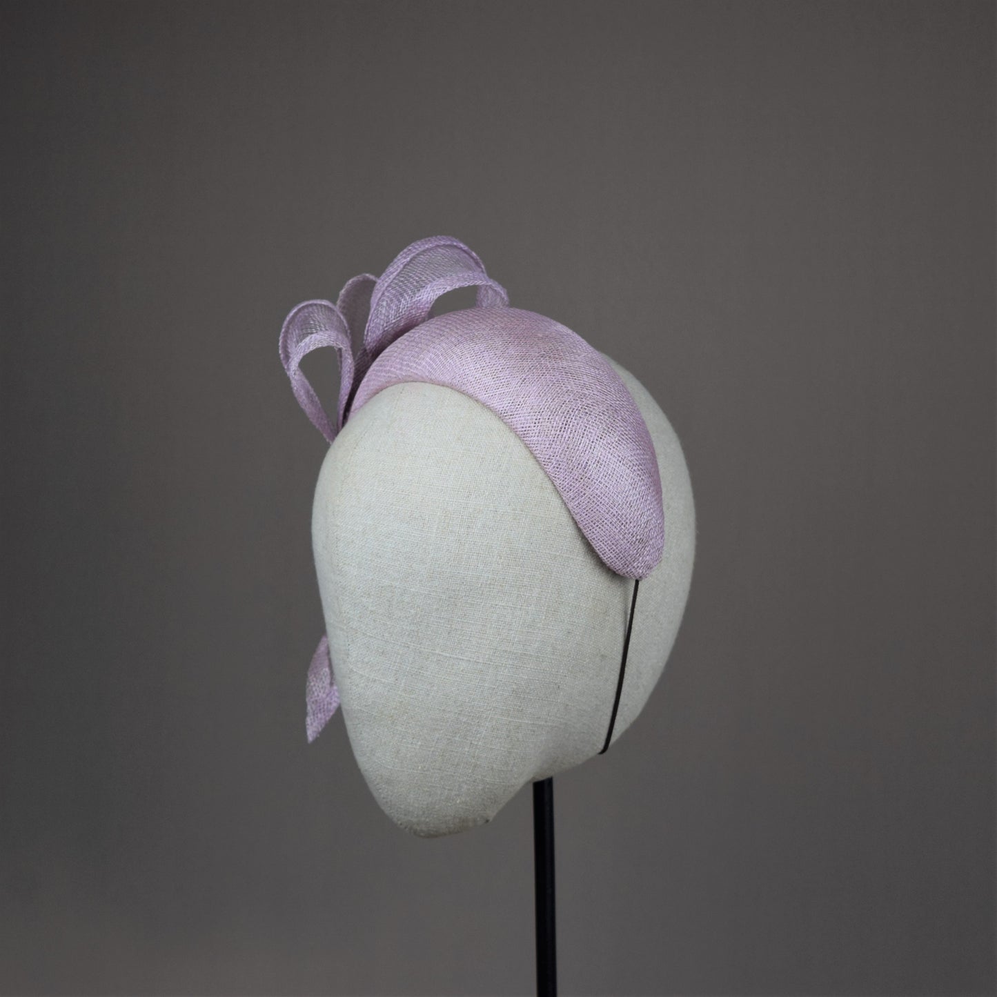 Mauve Straw Wedding Guest Headband