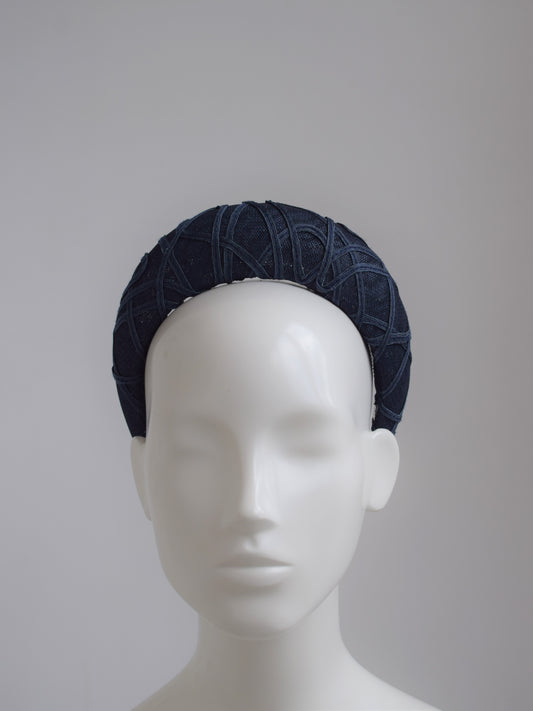Navy Braided Headband