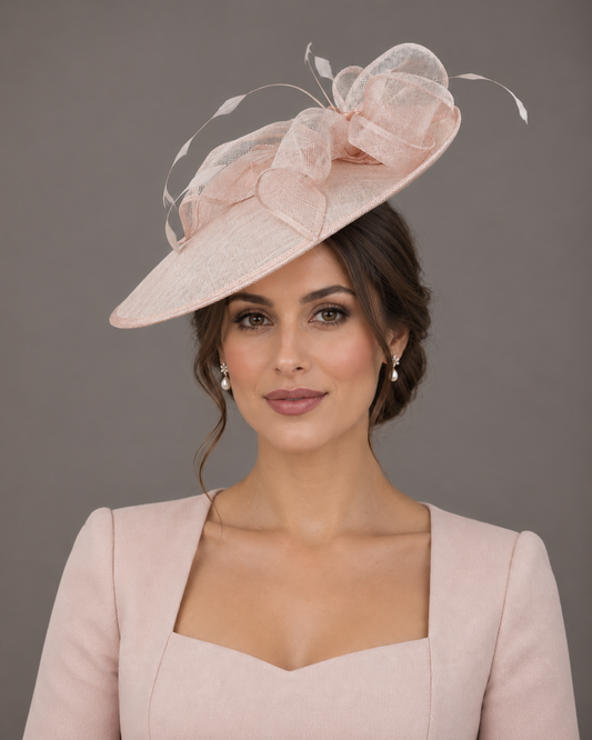 Peach Fuzz Large Saucer Hat
